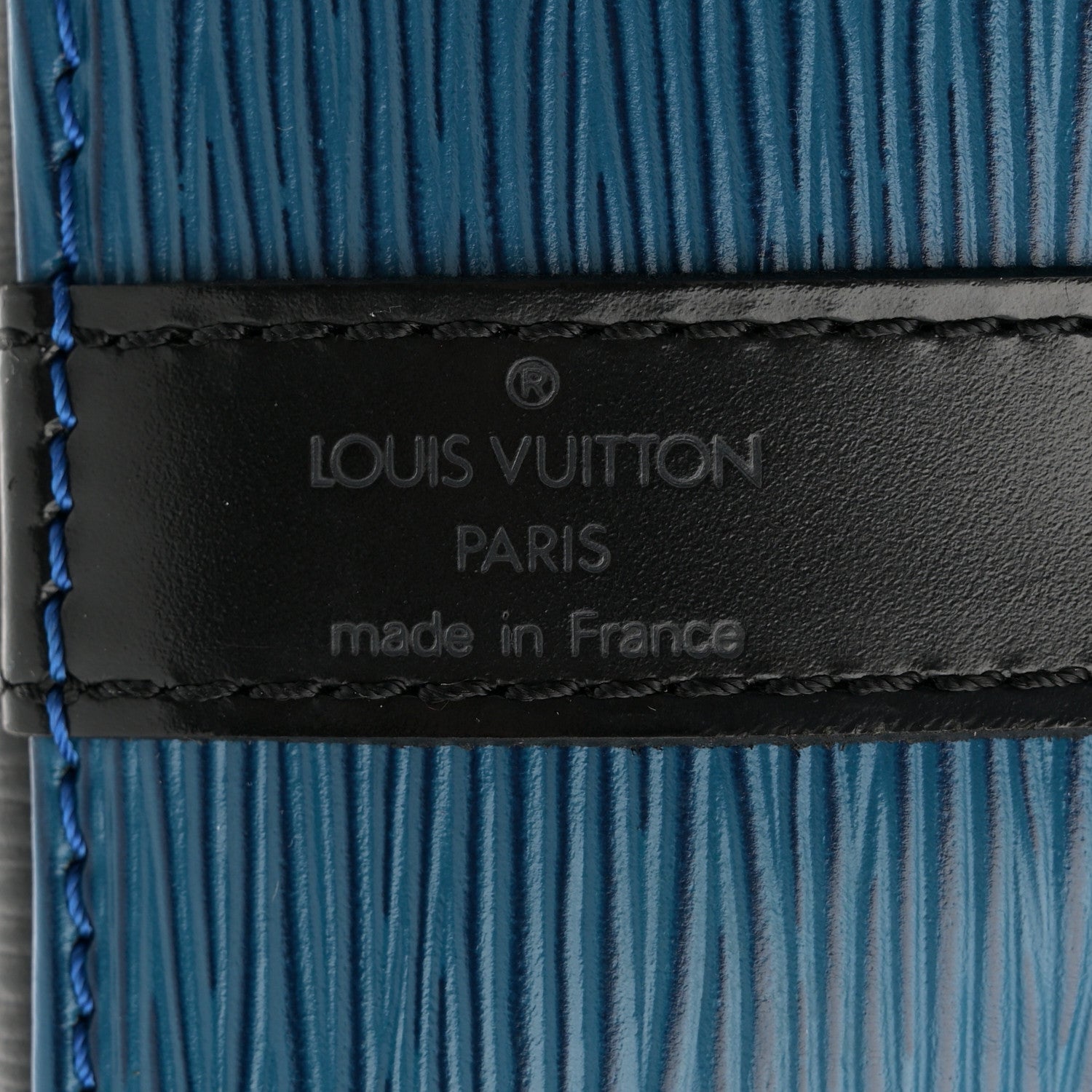 Louis Vuitton Epi Petit Bi-Color Noe Bleu Toledo Black 6 of 12