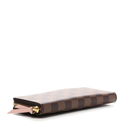 Louis Vuitton Damier Ebene Clemence Wallet Rose Ballerine 4 of 6