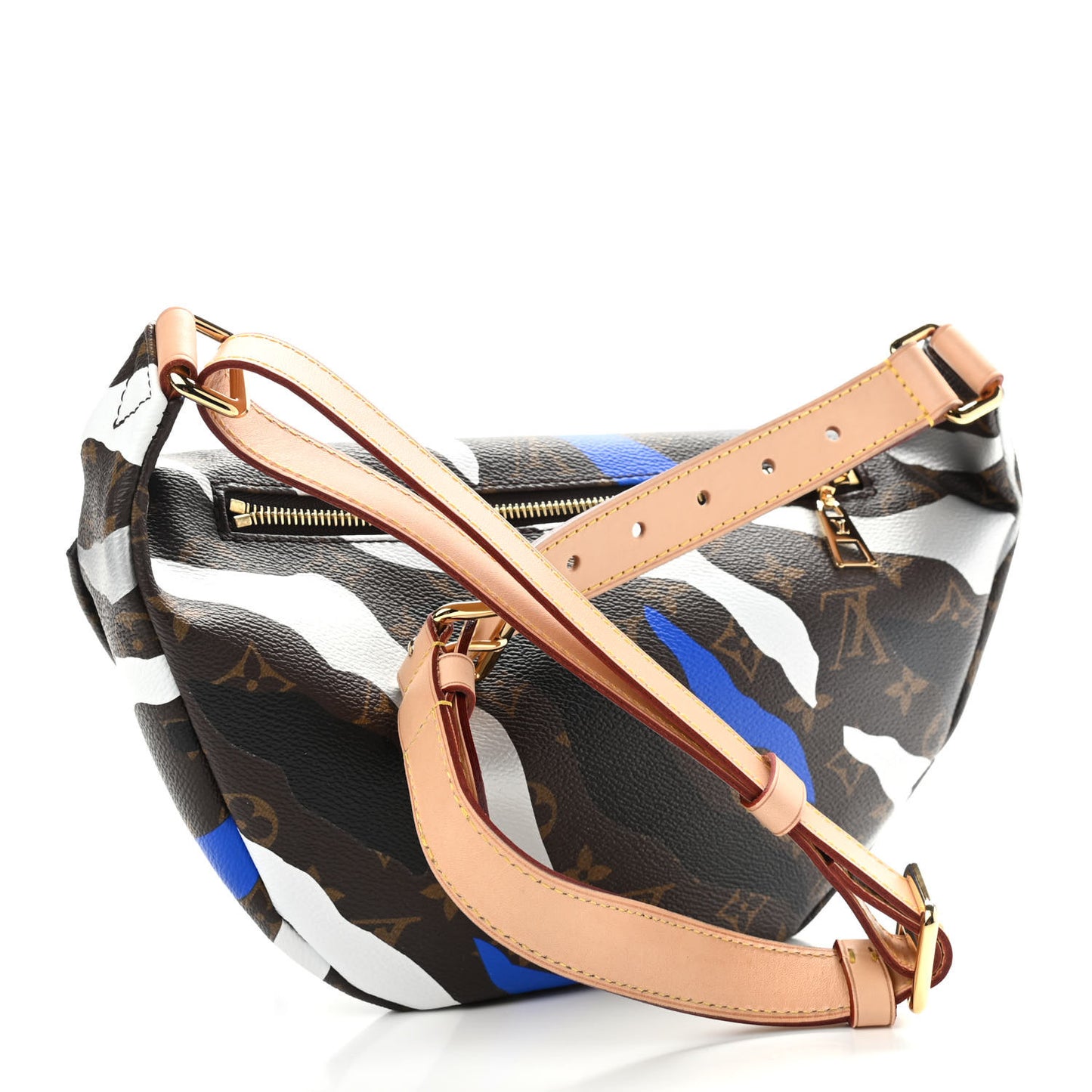 X LOL Monogram Bumbag Blue Silver