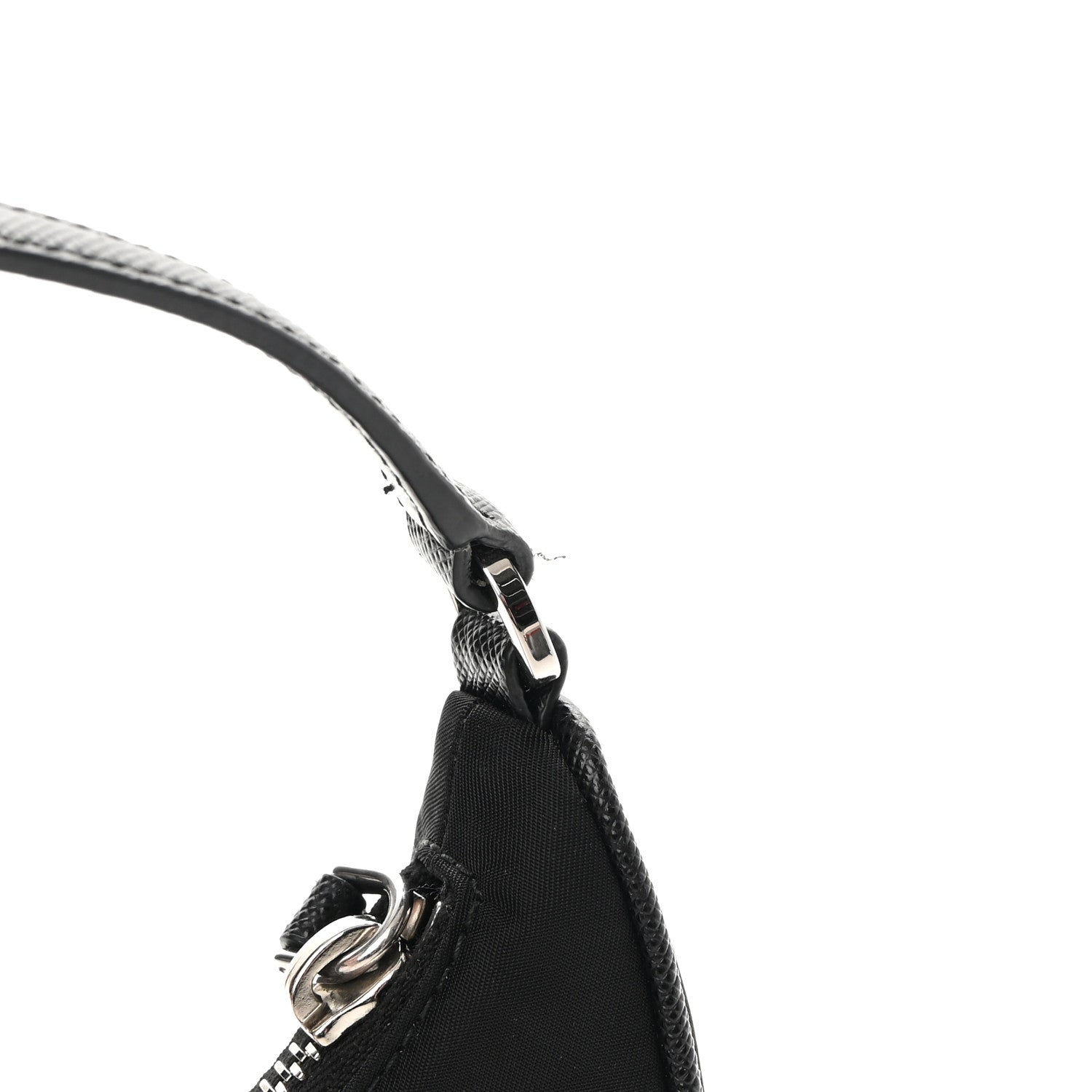 Prada Tessuto Nylon Saffiano Mini Re-Edition 2005 Bag Black 13 of 16