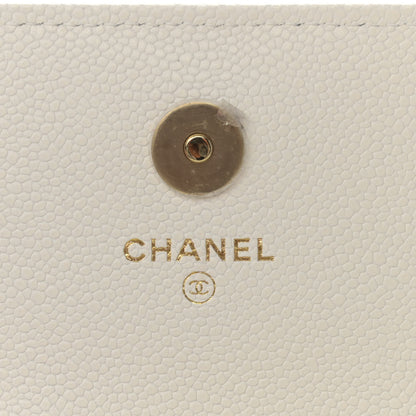 Chanel Caviar Quilted Business Affinity Clutch With Chain Flap White 5 of 11