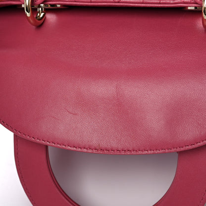 Christian Dior Lambskin Cannage Small Lady Dior Fraise 11 of 13