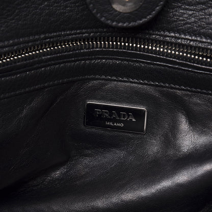 Prada Vitello Daino Twin Pocket Tote Black 7 of 13