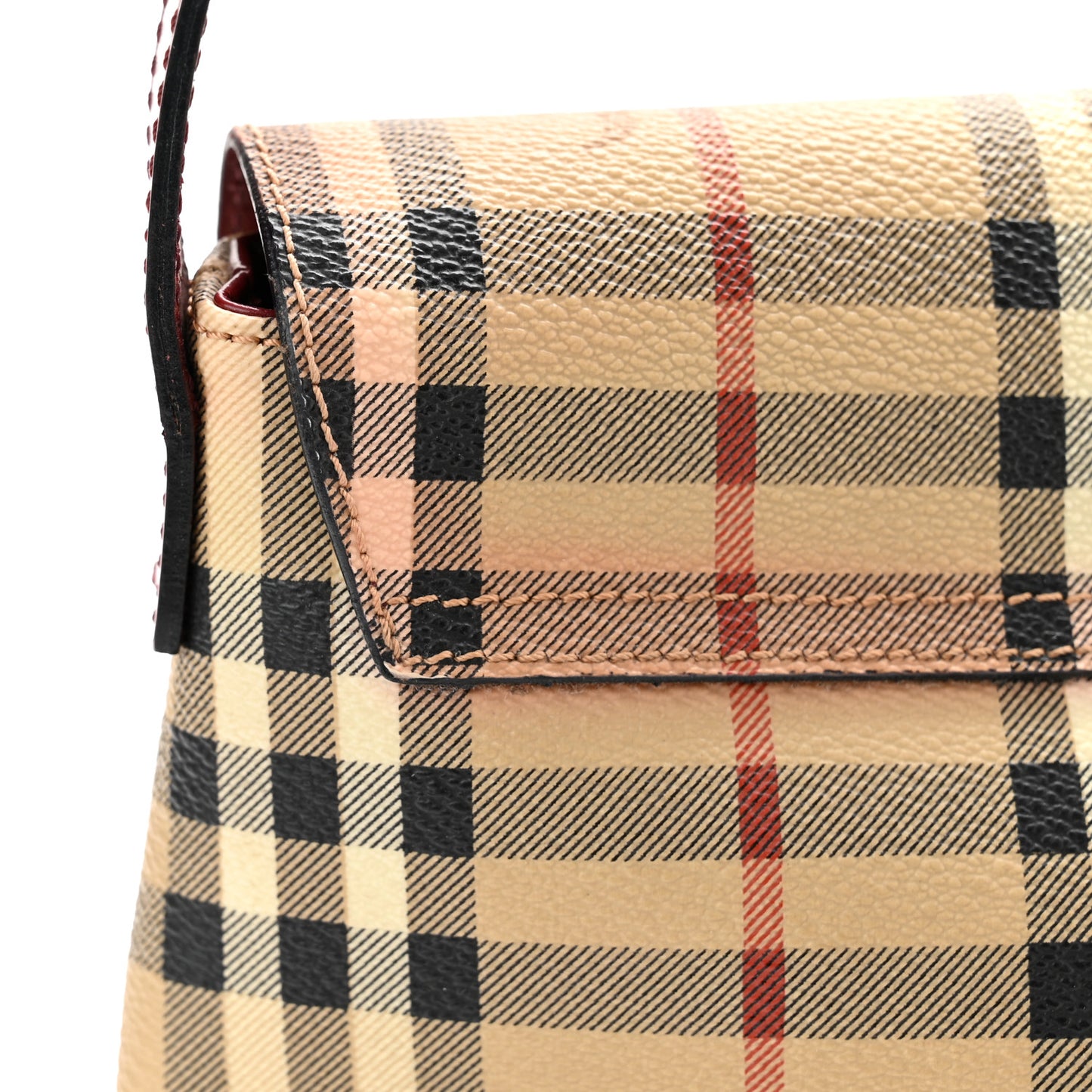Haymarket Check Shoulder Bag Military Red