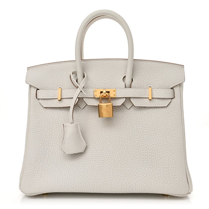 Hermes Togo Birkin 25 Gris Pale 1 of 11