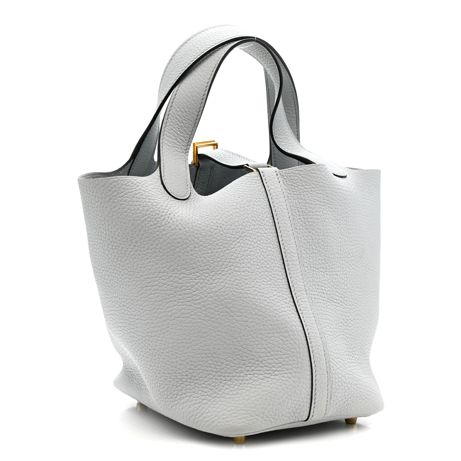 Hermes Taurillon Clemence Picotin Lock 18 PM Bleu Pale 3 of 11