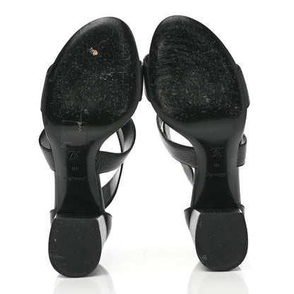 Louis Vuitton Calfskin Horizon Sandals 40 Black 5 of 9