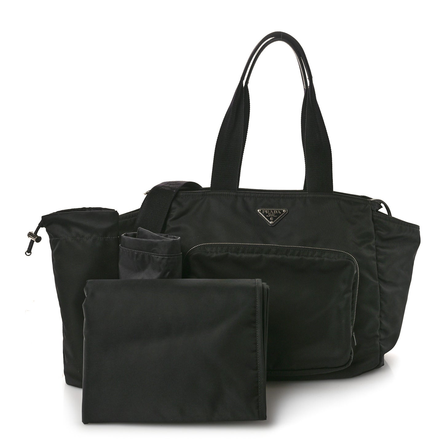Nylon Vela Baby Bag Black