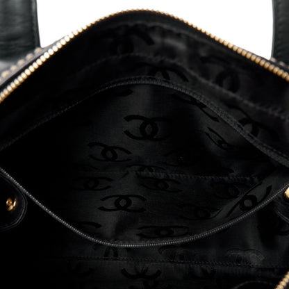 Chanel Calfskin Contrast Stitch Surpique Bowler Black 6 of 12