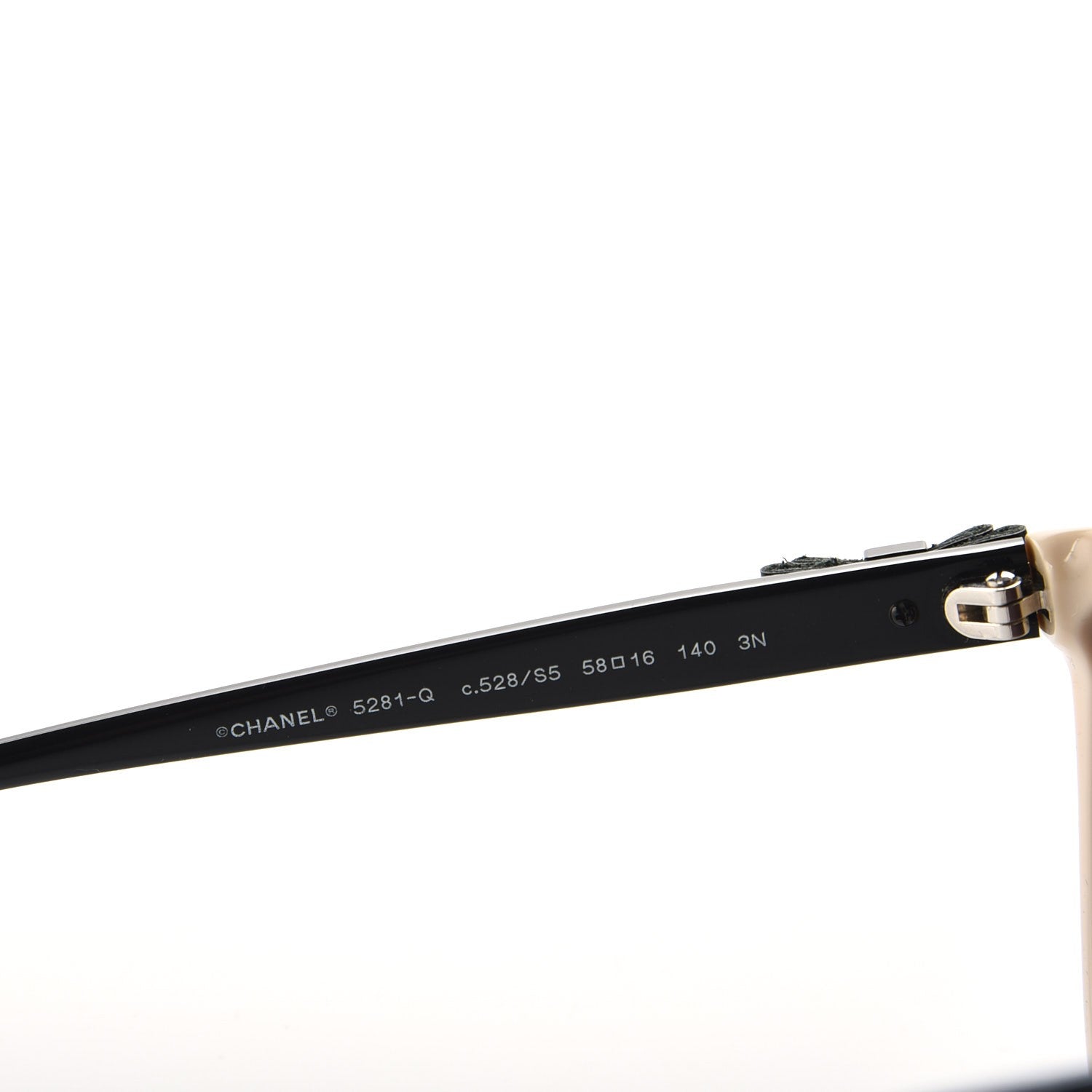 Chanel Butterfly Charms Sunglasses 5281 Beige Black 6 of 7