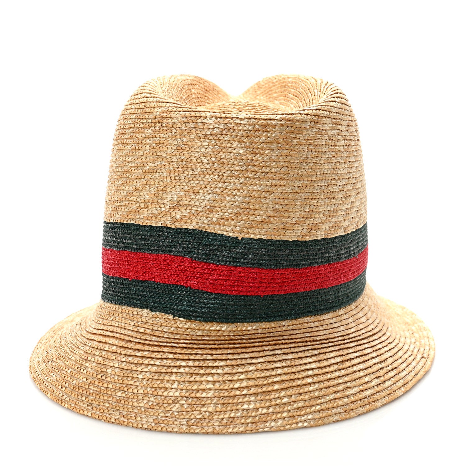Gucci Abaca Straw Web Fedora Hat M 6 of 9