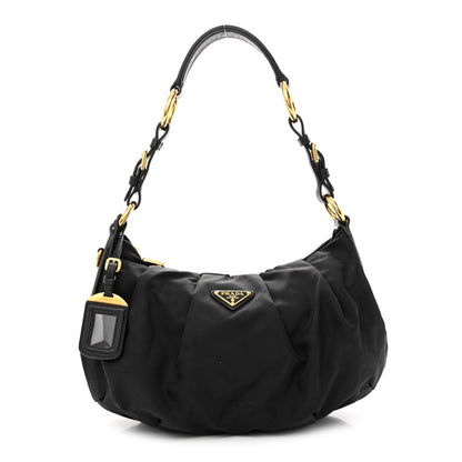 Prada Tessuto Nylon Shoulder Bag Black 1 of 10