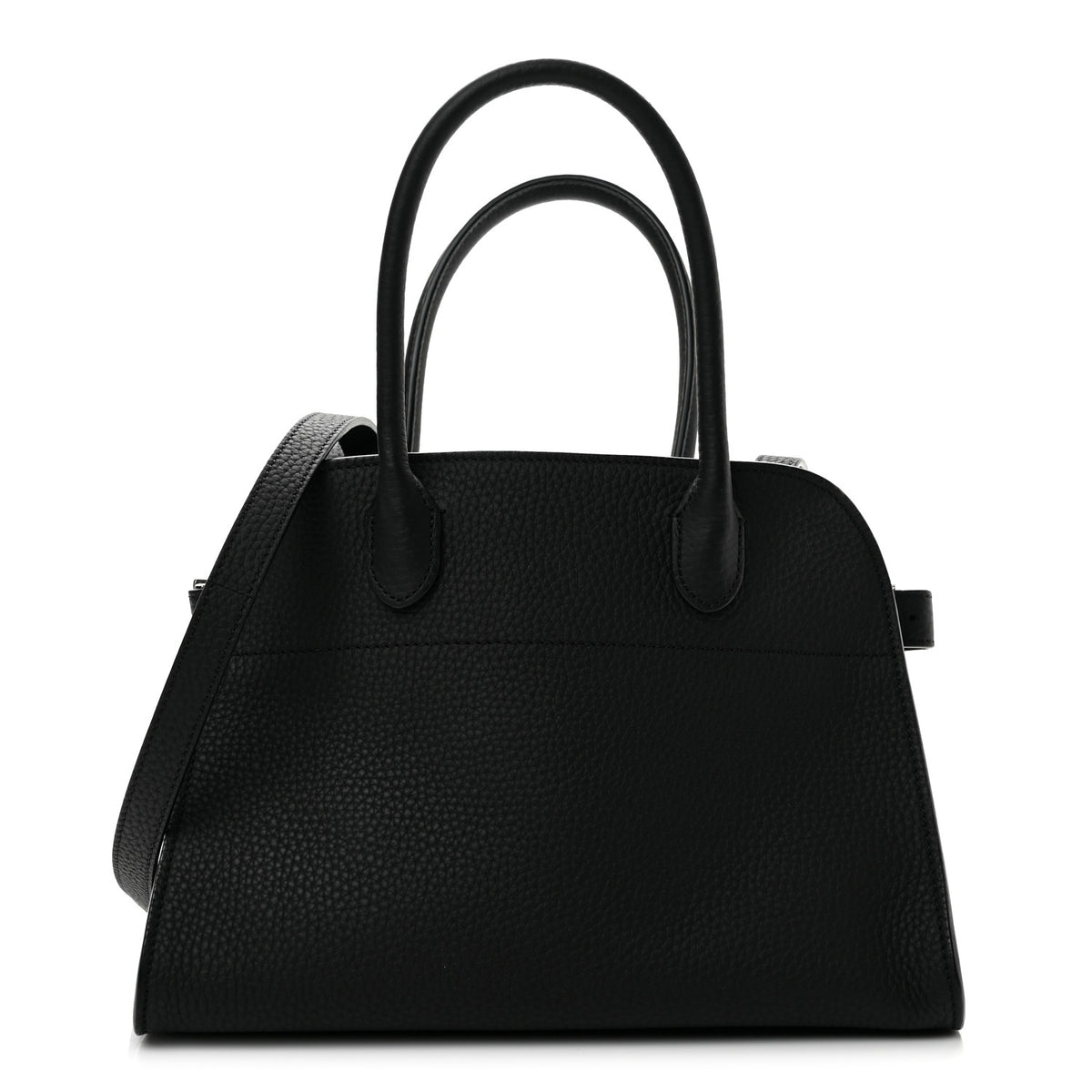 Grained Calfskin Soft Margaux 10 Bag Black