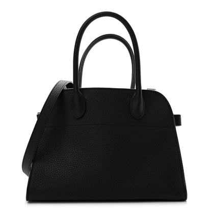 The Row Grained Calfskin Soft Margaux 10 Bag Black 1 of 10