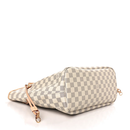 Louis Vuitton Damier Azur Neo Neverfull MM Rose Ballerine 4 of 8
