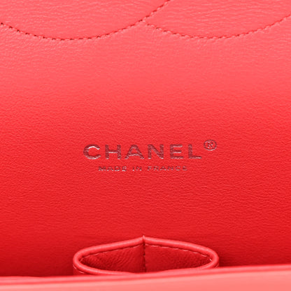 Chanel Patent Quilted Maxi Double Flap Coral 6 of 17