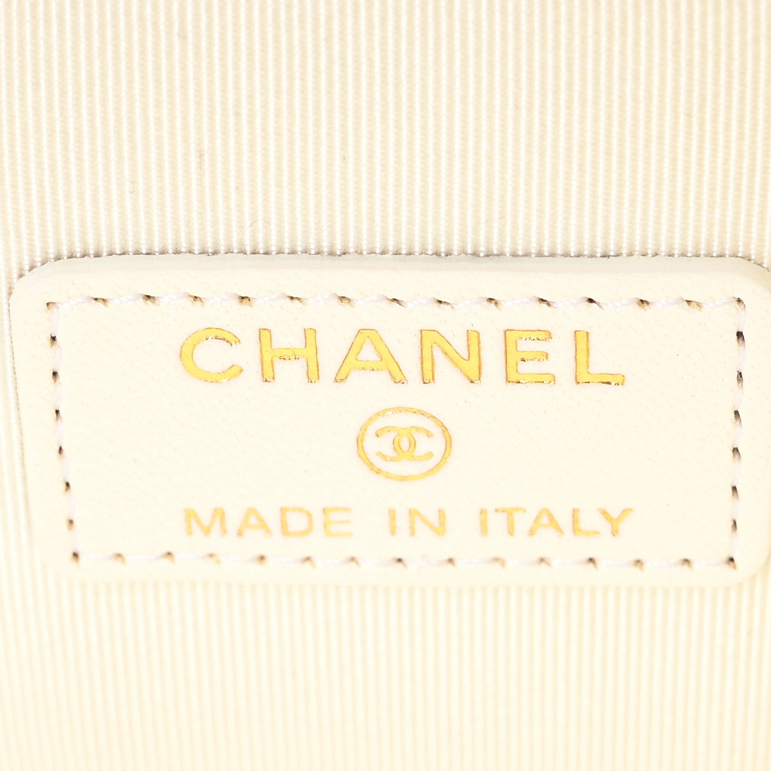 Chanel Lambskin Quilted Mini Camellia Bow Vanity Case With Chain White 6 of 10