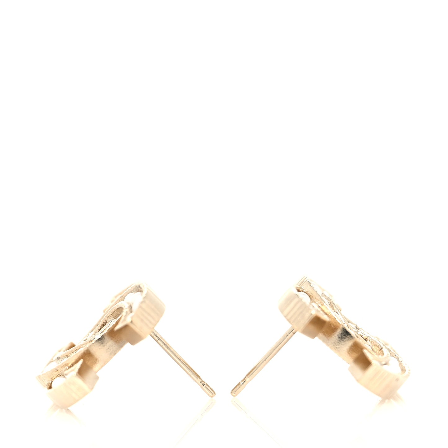 Pearl CC Earrings Light Gold