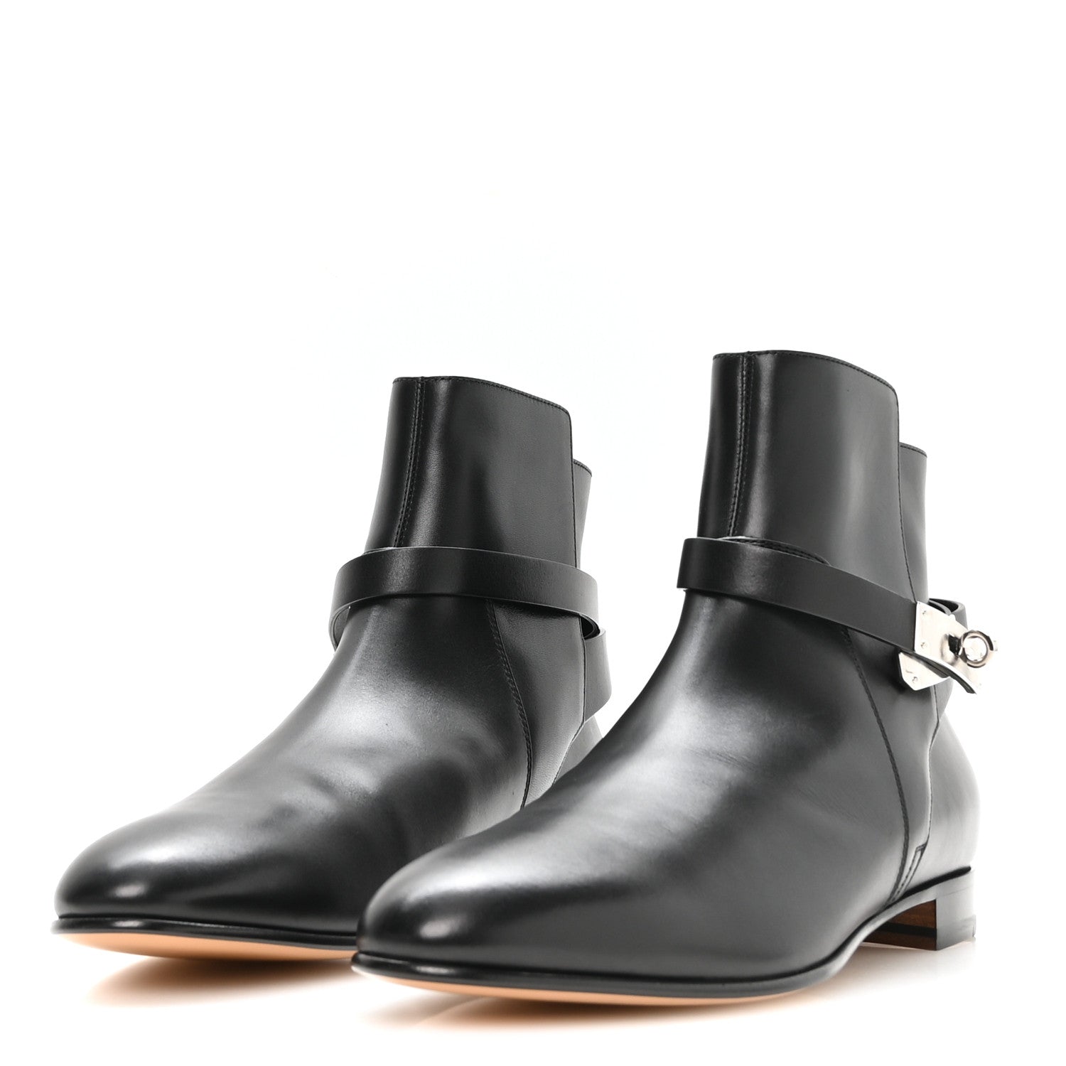 Hermes Calfskin Neo Low Boots 41 Black 4 of 9