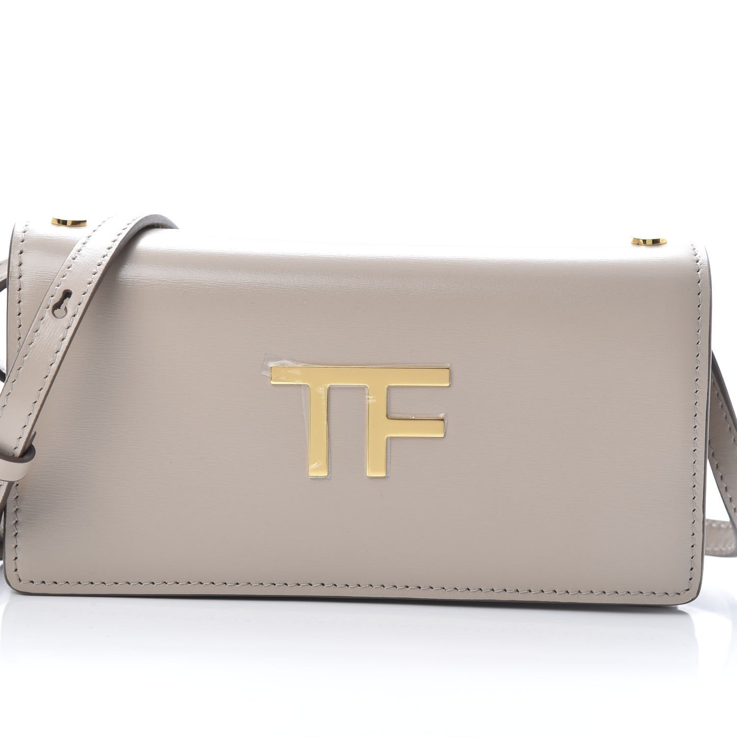 Calfskin Icon Crossbody Bag Silk Taupe