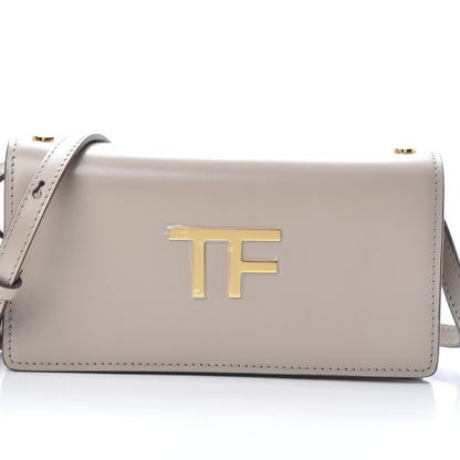 Tom Ford Calfskin Icon Crossbody Bag Silk Taupe 8 of 10