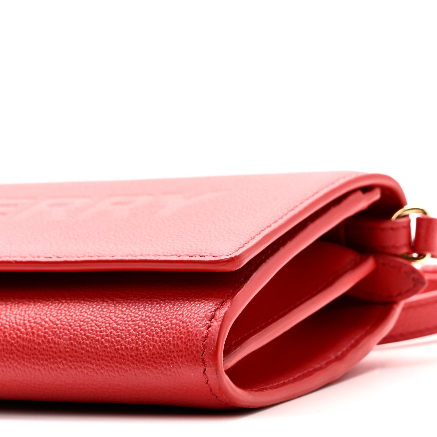 Burberry Calfskin Logo Hazelmere Wallet With Detachable Strap Red 9 of 9