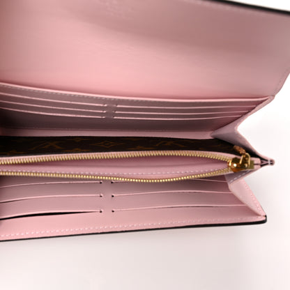 Louis Vuitton Patent Calfskin Monogram Cherrywood Wallet Rose Ballerine 5 of 7
