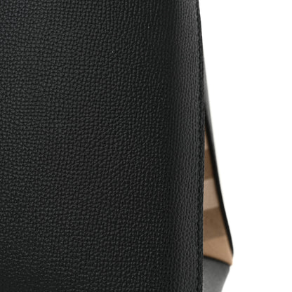 Burberry Derby Calfskin House Check Medium Banner Tote Black 14 of 14
