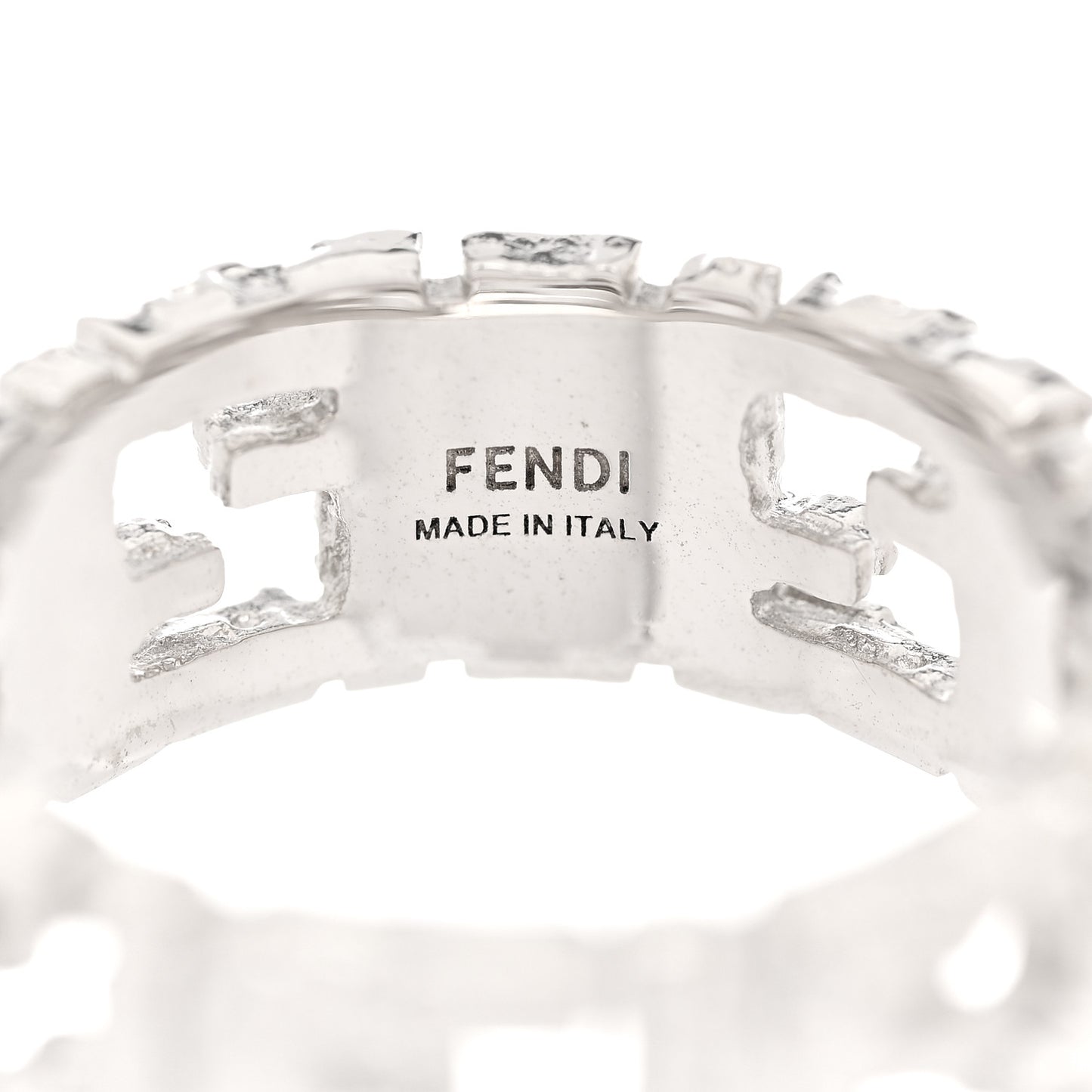 Metal Forever Fendi Ring M 63 10.25 Silver