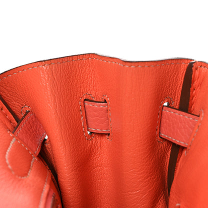 Hermes Taurillon Clemence Birkin 30 Crevette 13 of 39