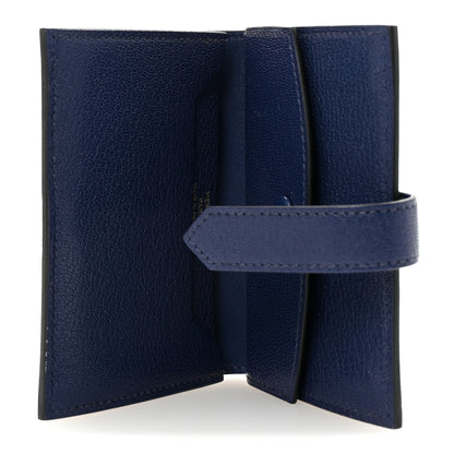 Hermes Chevre Mysore Mini Bearn Wallet Bleu Saphir 5 of 7