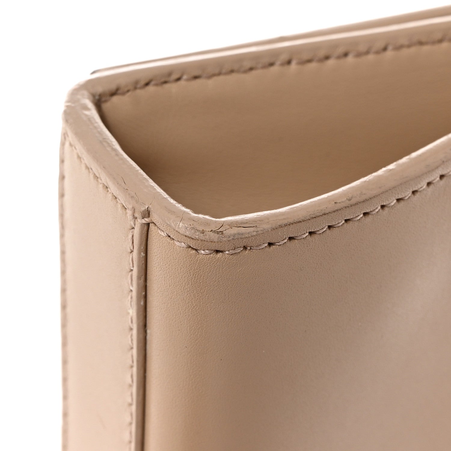 Saint Laurent Calfskin Classic Monogram Tassel Clutch Nude Powder 14 of 14