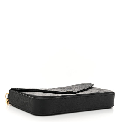 Louis Vuitton Empreinte Pochette Felicie Chain Wallet Black 5 of 11