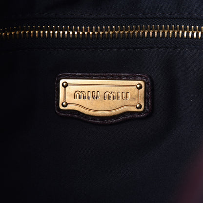 Miu Miu Nappa Matelasse Coffer Hobo Prugna 6 of 12