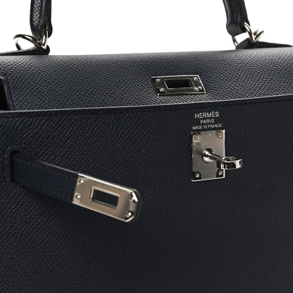Hermes Epsom Kelly Sellier 25 Bleu Nuit 6 of 10