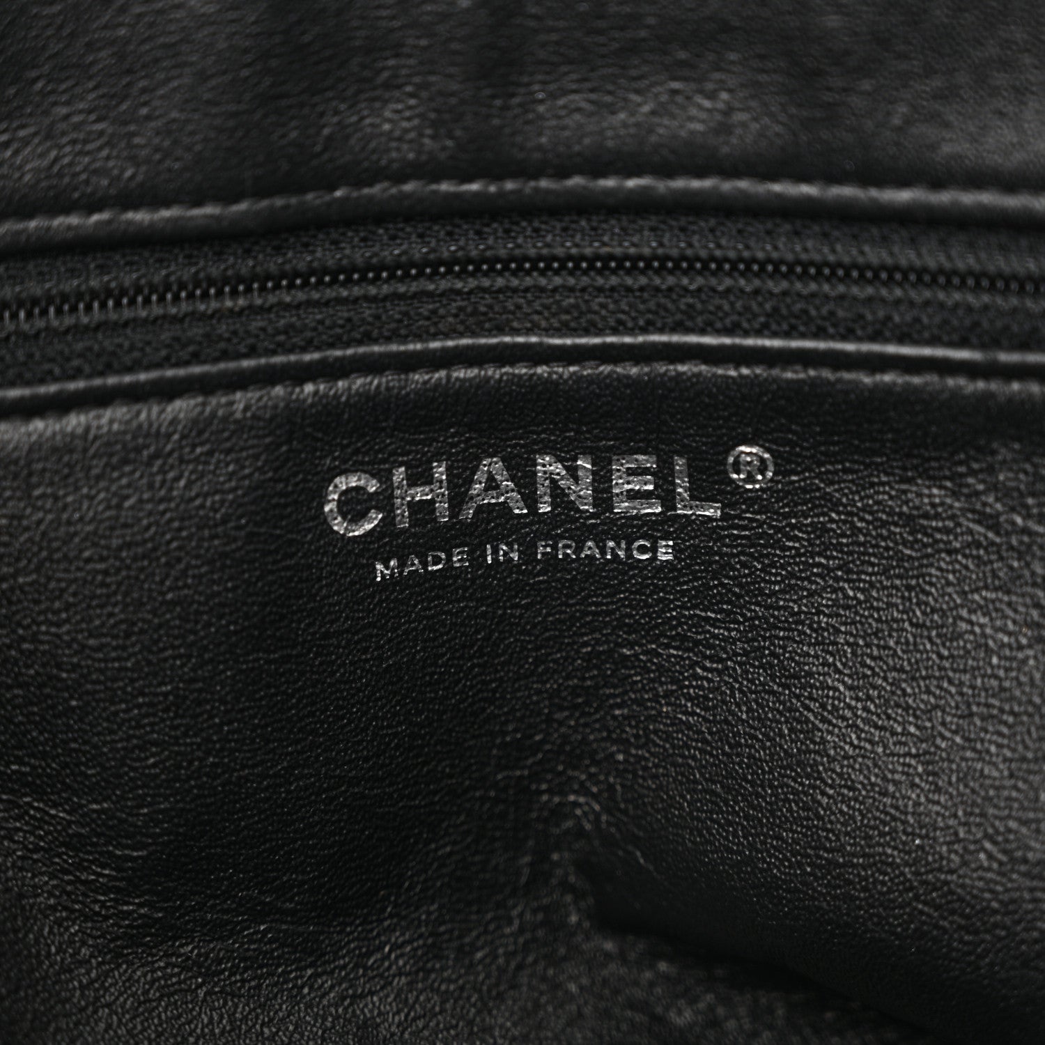Chanel Caviar Quilted CC Accordion Shopping Bag Black 6 of 11