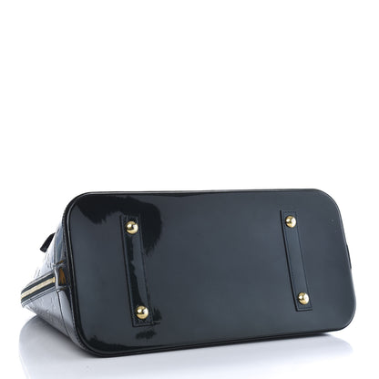 Louis Vuitton Vernis Alma MM Blue Nuit 4 of 10