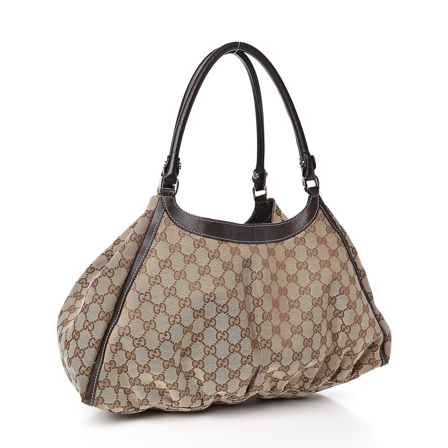 Monogram Large D Ring Hobo Dark Brown