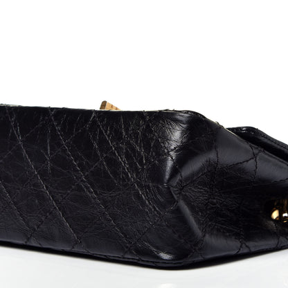 Chanel Aged Calfskin Quilted 2.55 Reissue Mini Flap Black 9 of 9