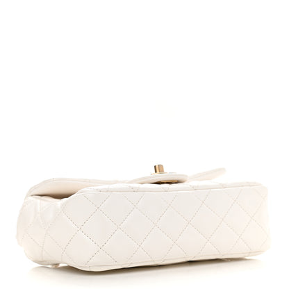 Chanel Lambskin Quilted Mini Rectangular Pearl Crush Flap White 4 of 9