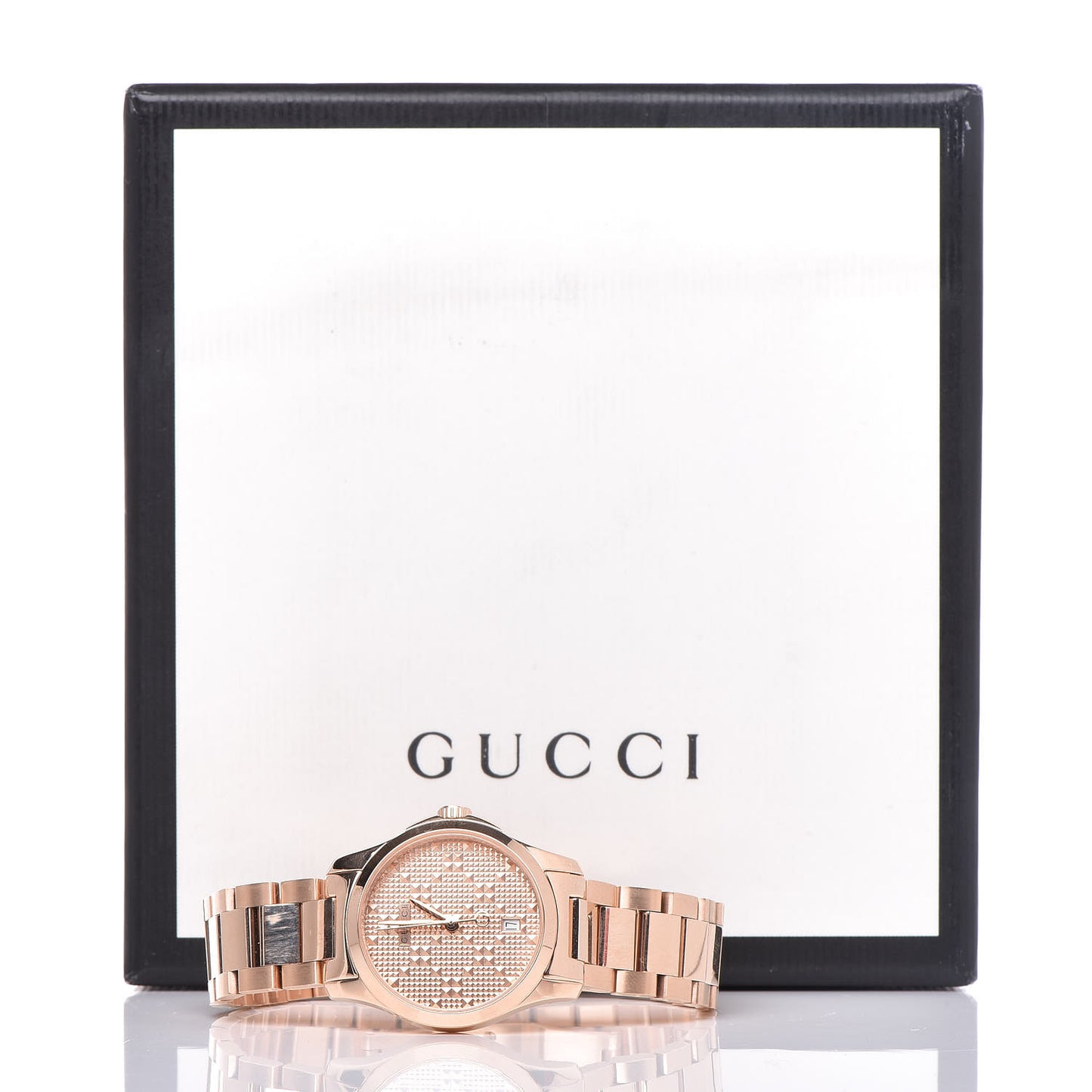 Stainless Steel 27mm G-Timeless Diamante Quartz Watch Rose