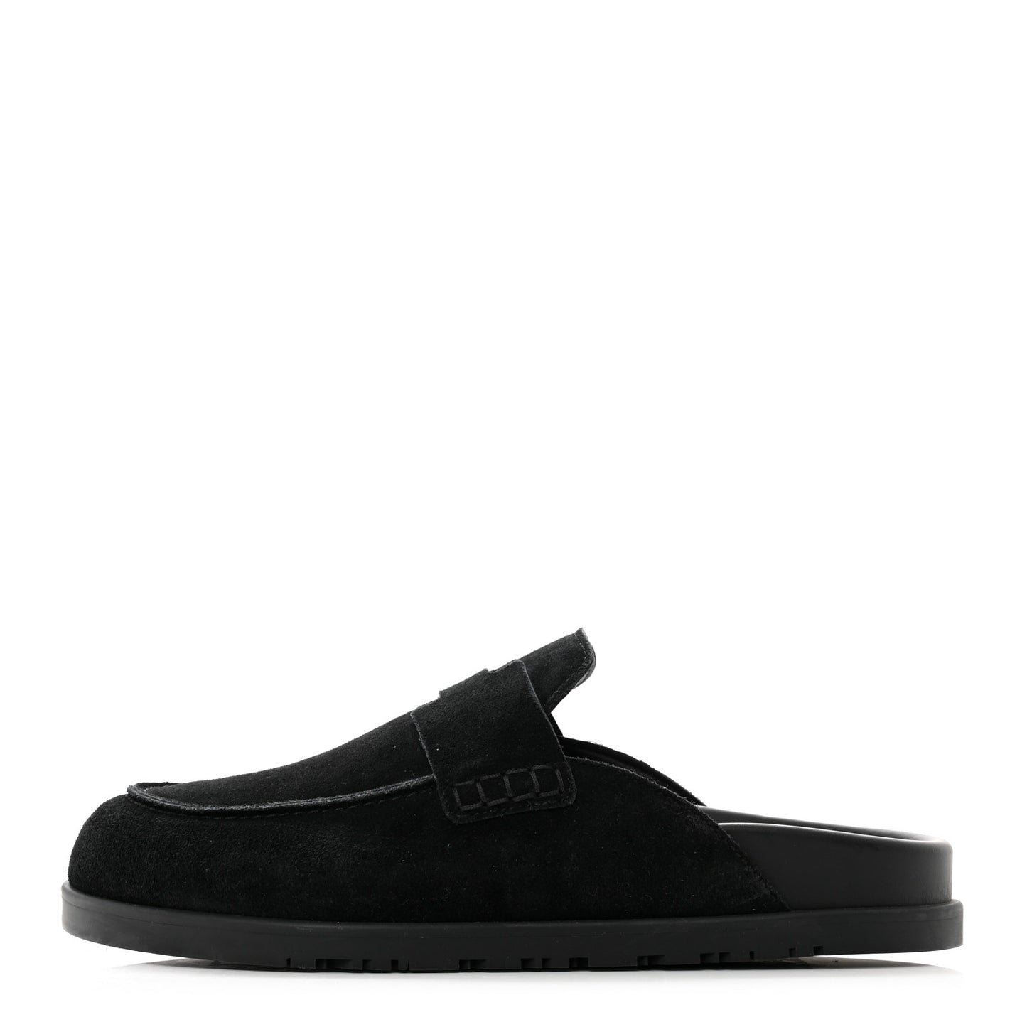 Suede Calfskin Go Mules 40.5 Black