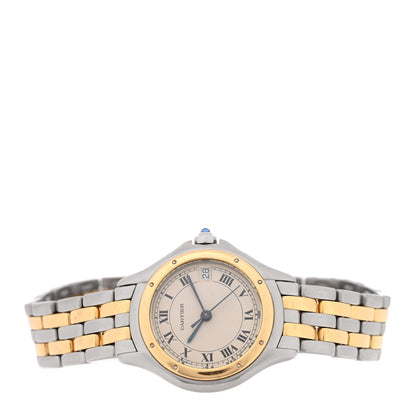 Cartier Stainless Steel 18K Yellow Gold 26mm Cougar Quartz Watch 2 of 4