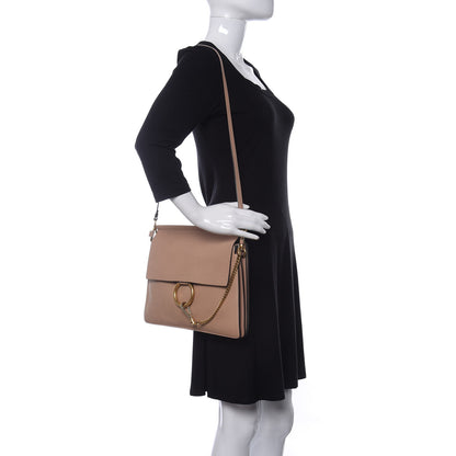 Chloe Goatskin Medium Faye Shoulder Bag Biscotti Beige 2 of 11