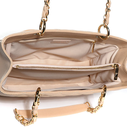 Chanel Caviar Quilted Grand Shopping Tote GST Beige Clair 5 of 7