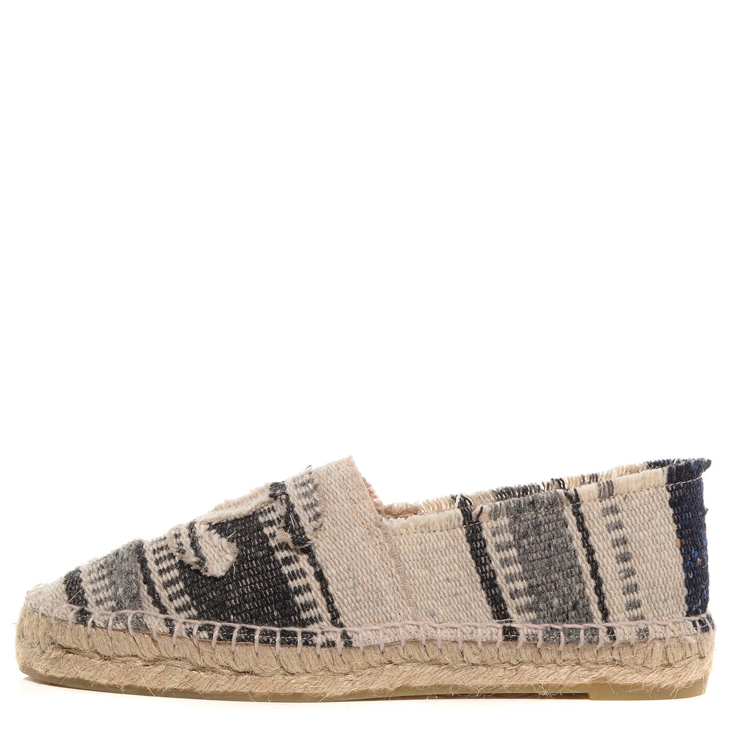 Canvas Striped Espadrilles 37