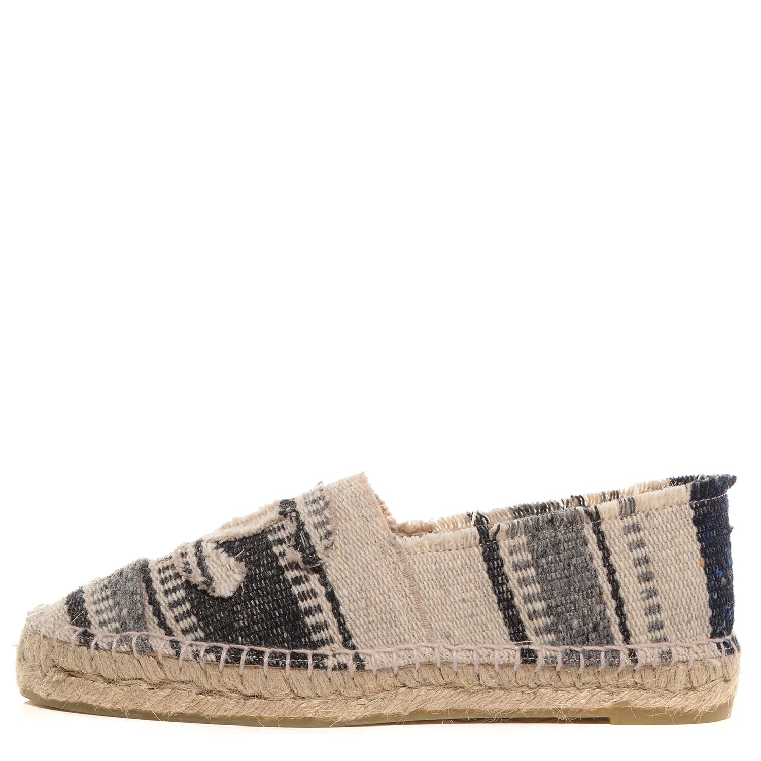 Chanel Canvas Striped Espadrilles 37 1 of 10