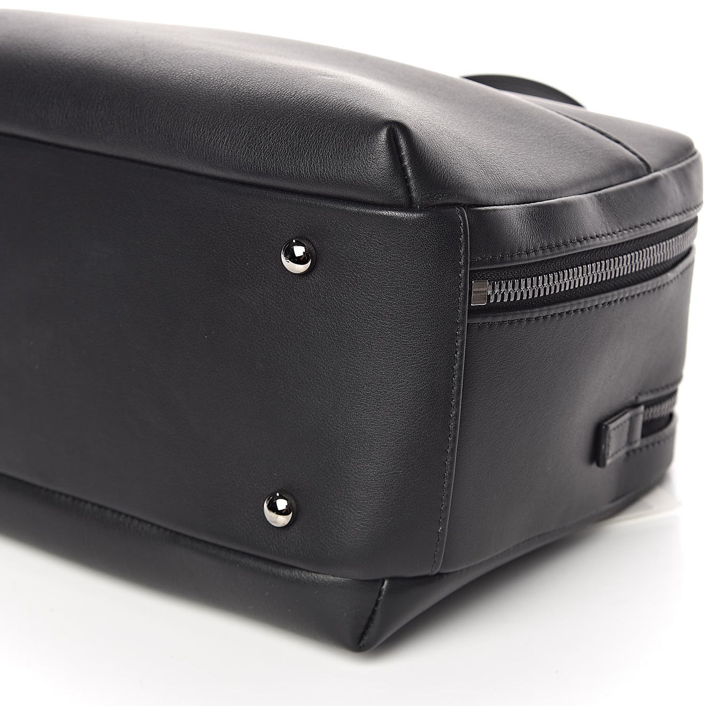 Calfskin Small Trendy CC Bowling Bag Black