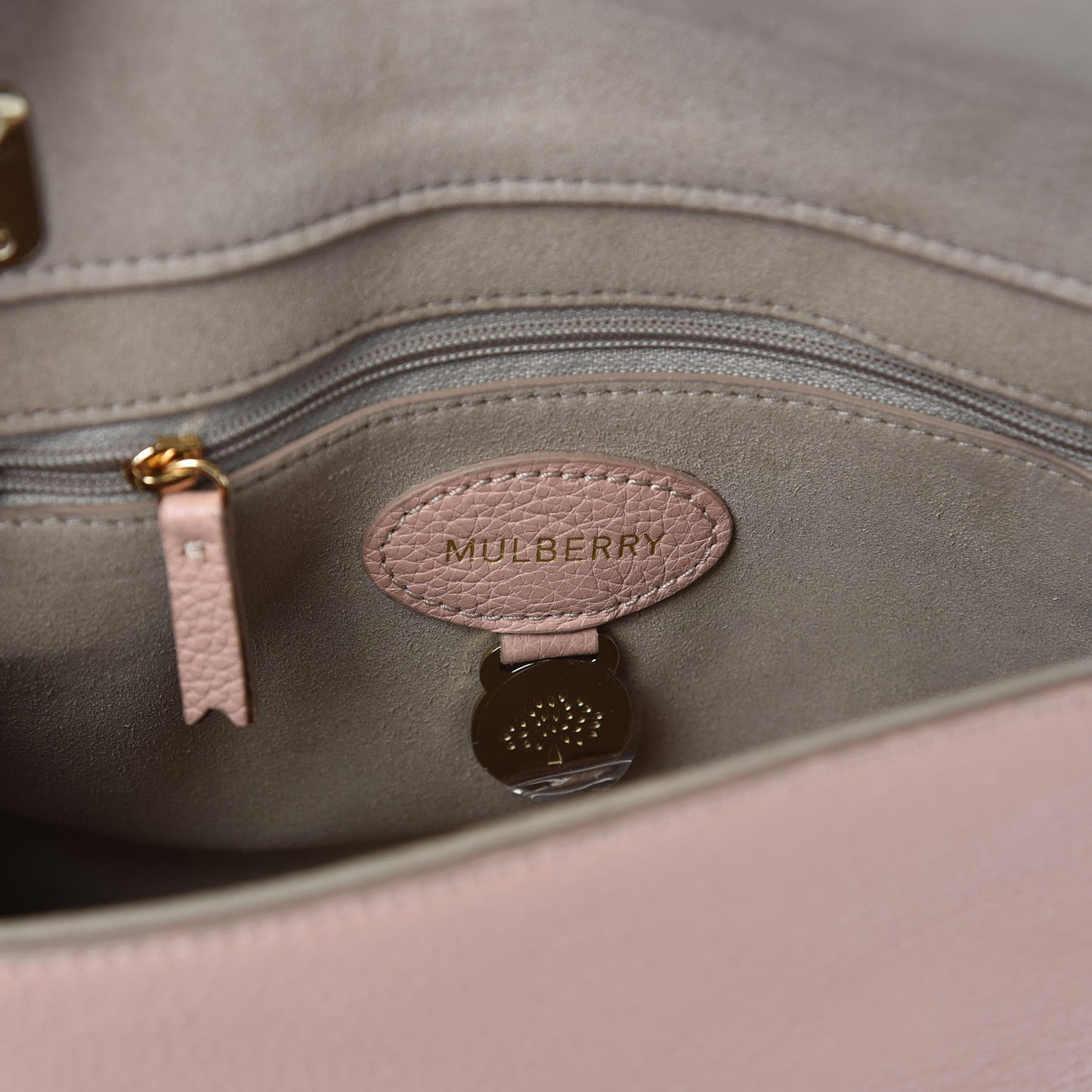 Natural Calfskin Small Lily Blush