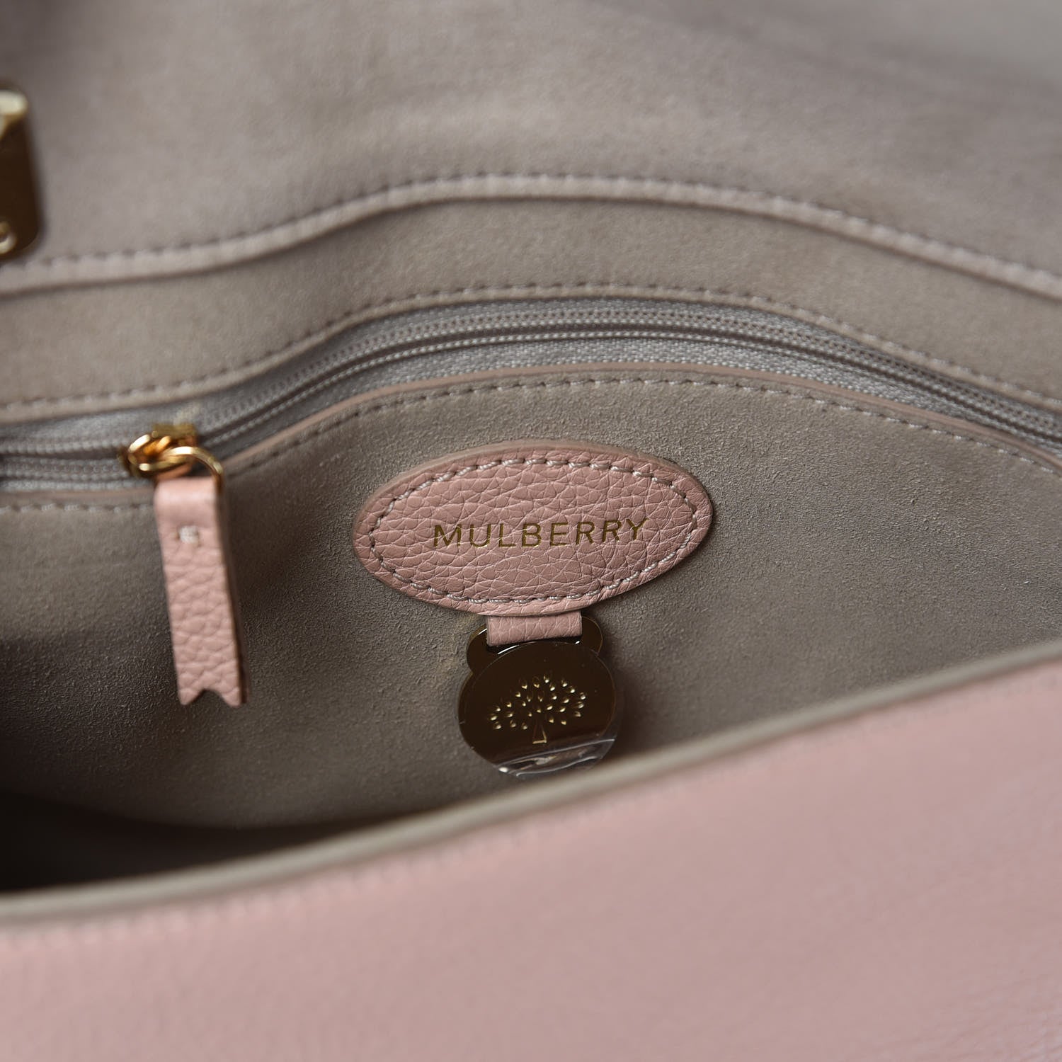 Mulberry Natural Calfskin Small Lily Blush 6 of 12
